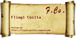 Fliegl Csilla névjegykártya